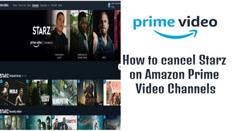 remove Starz from Amazon prime